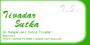 tivadar sutka business card